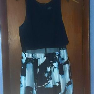 Prom Dress Black and white